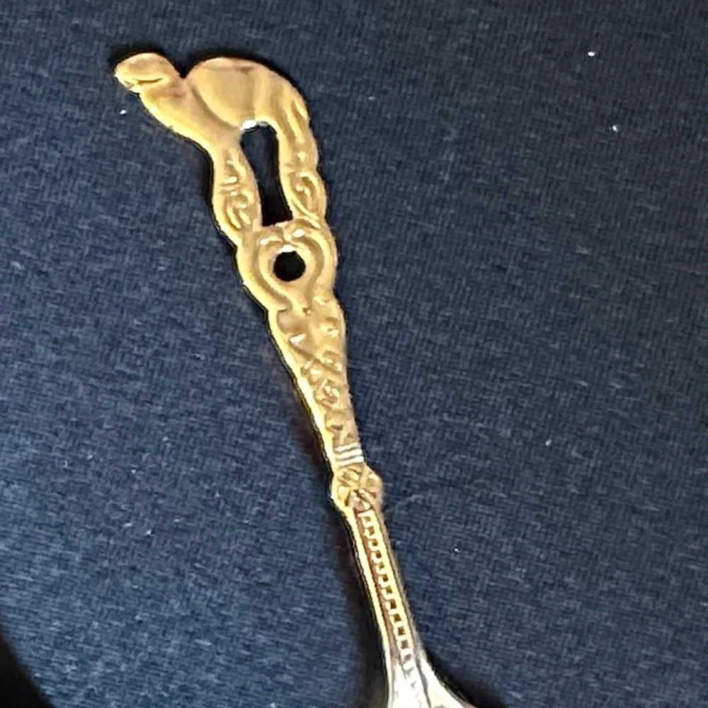 Gold Plated Stainless Mocca Spoons Set of 10. Vintage.  Made in Japan - Picture 2 of 4